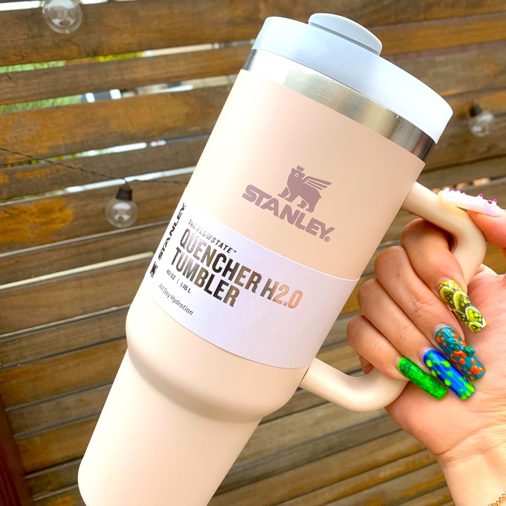 STANLEY Rose Quartz Pink Cup with Straw 40oz LIMITED EDITION